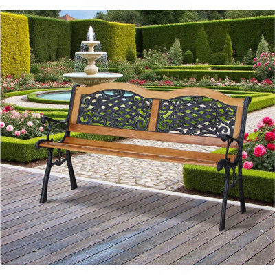 Banc de jardin extérieur, banc de patio de parc