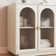 Carytown Extendable Makeup Vanity with 3 Drawers and 2 Acrylic Doors