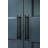7.6'' Inch Center To Center Sturdy Bar Pull With Backplate-Black-115607104-123382104
