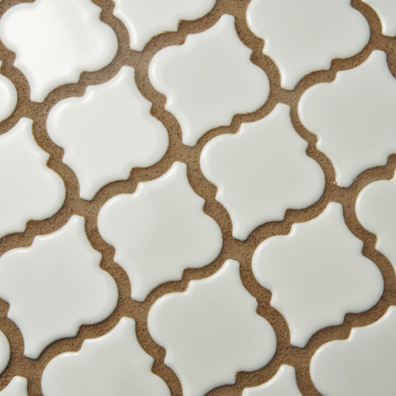 Hudson Tangier 2" x 2" Porcelain Grid Mosaic Wall & Floor Tile, Glossy White