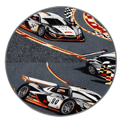 Washable Endurance Racing Sports Area Rug