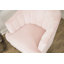 Fauteuil demi-tonneau en velours 32,5 po
