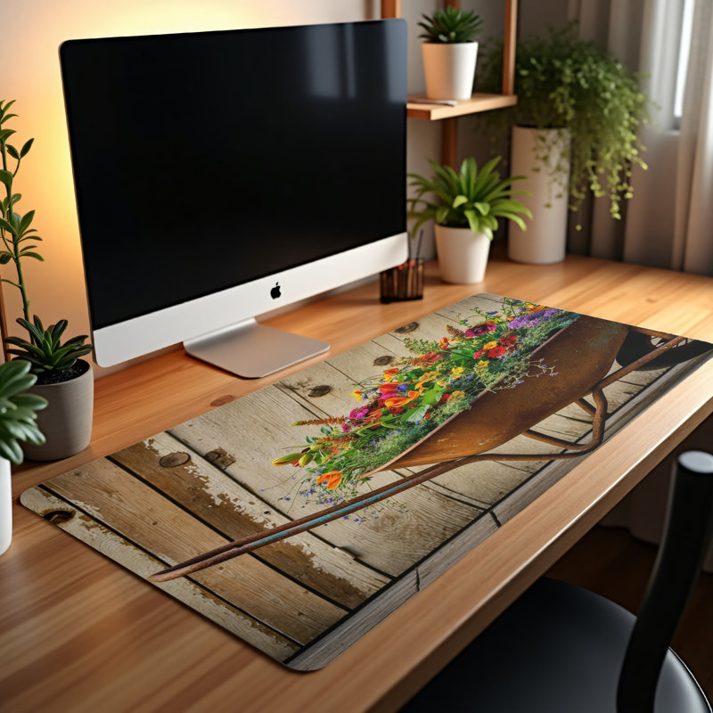 Polyester Desk Pad, 14.4x12.1