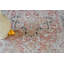 Antique Loom Rust/Black Polyester powerloom Area Rug-2102541035