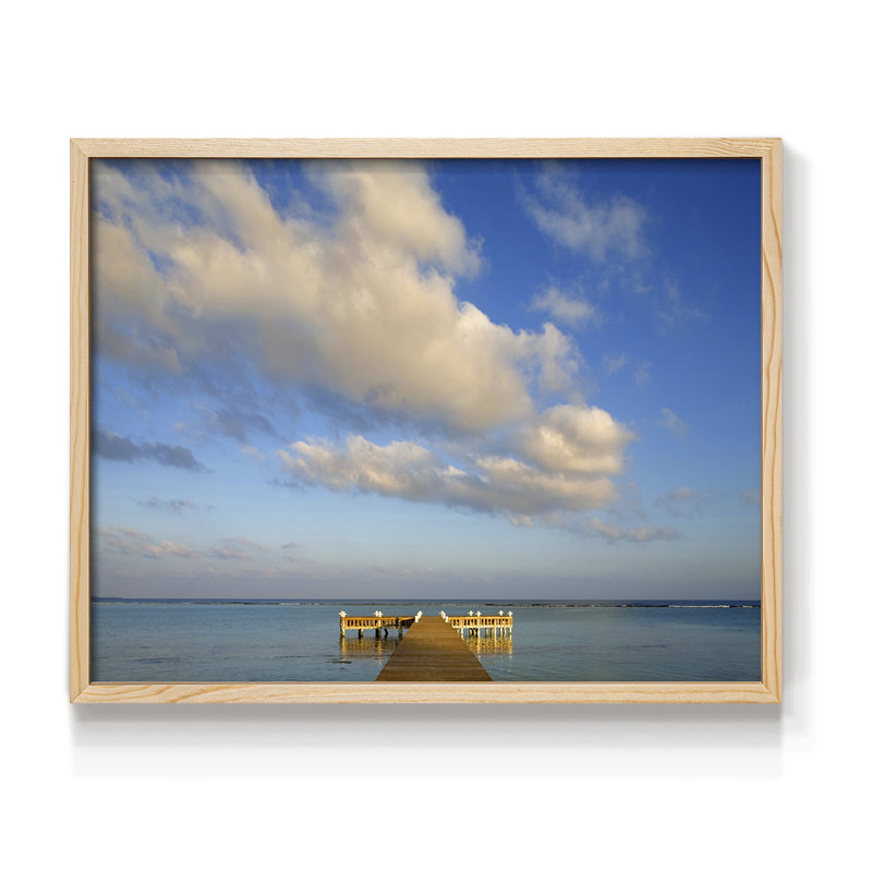Little Cayman Island -Framed Print - Restickable, Naturel, H 22 po x l 28 po
