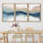 Pastel Watercolor Blue Paint Stroke Abstract Landscape- Framed Canvas Print Wall Art Work Home Decor-73380129-119018272