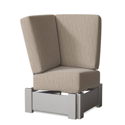 Chaise de patio avec coussins Cherin
