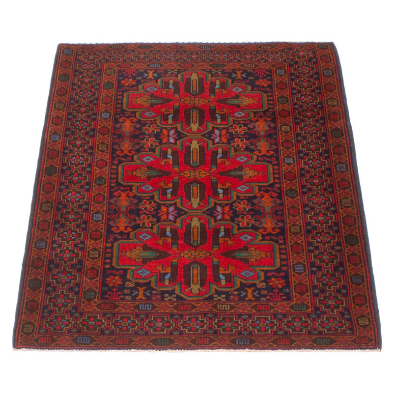 Tapis rouge Teimani 3 pi 0 po x 4 pi 10 po