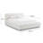 Meena Cream Upcycled Linen Storage Bed-112907346