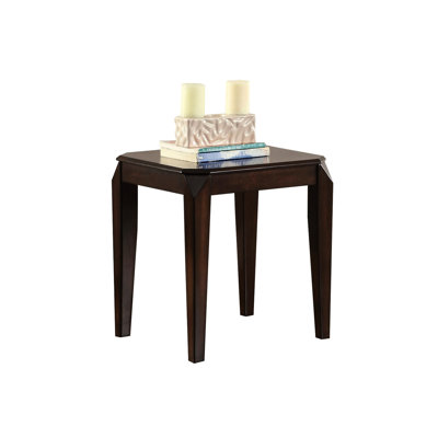 Walnut End Table With Tapered Legs - Enhances Interior Look Brings Style To Your Space
