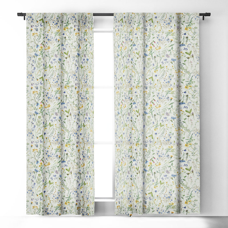 Masha Blackout Curtain Pair, 50" W x 63" L