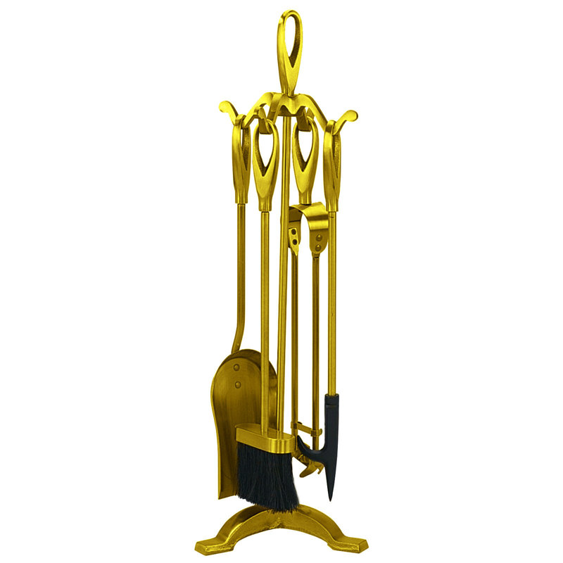 Benzonia Iron Fireplace Tool Set