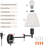 Stevierae Steel Plug-in Swing Arm Sconce-973282293