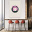 Elegant Pink Bow Wreath Classic Delicate Elegant Winter Wall Art Print 1 Piece Wrapped Canvas Wall Art-541088294