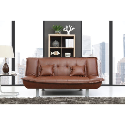 Astral Twin 74" Tufted Back Convertible Sofa by Glory Furniture