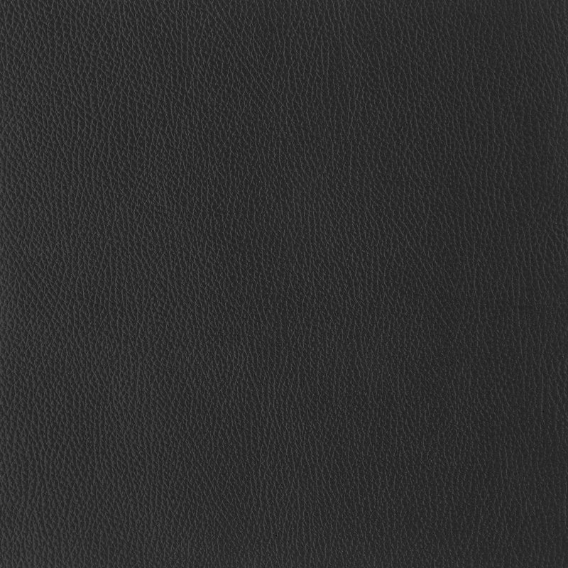 Chaise en cuir italien à grain supérieur, Noir