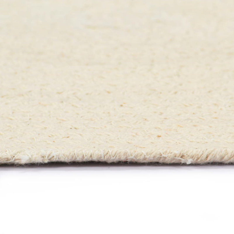Billingsy Cotton Solid Colour Round Placemat, Natural