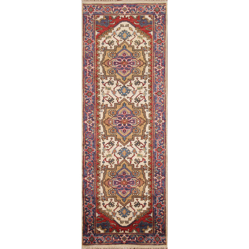 Tapis de couloir oriental ivoire 3x8