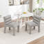 Chaise d'appoint rembourrée en velours Cowger-312584417