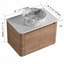 Meuble-lavabo mural avec lavabo d'art en céramique et porte à fermeture en douceur-387035115-387035114