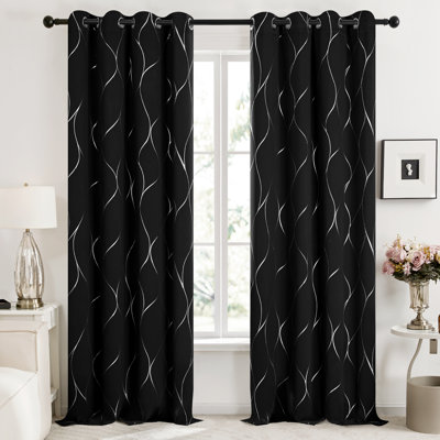 Kellda Thermal Room Darkening Polyester Curtain Panels