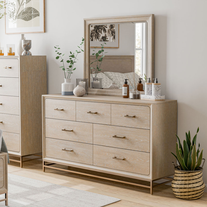 Commode 7 tiroirs avec miroir Demmer