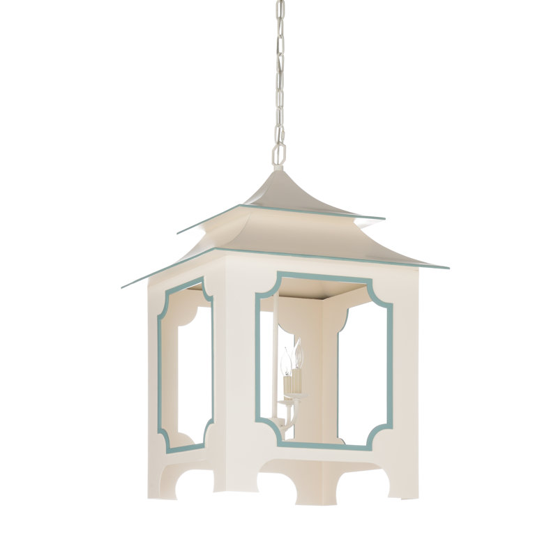 3 - Light Chandelier, Cream