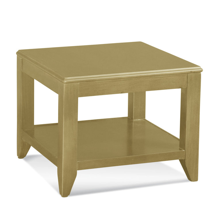 Elements Solid Wood Top End Table