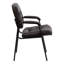 LeatherSoft Executive Side Reception Chair with Powder Coated Frame-1217700018