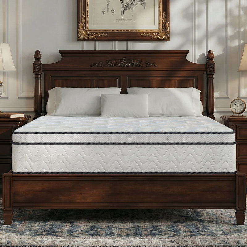 12'' Firm Hybrid Mattress with Reinforced Center Support, King, 12"