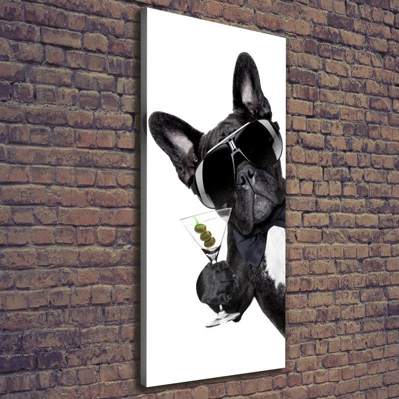 Piez From A Martini - Wrapped Canvas Print