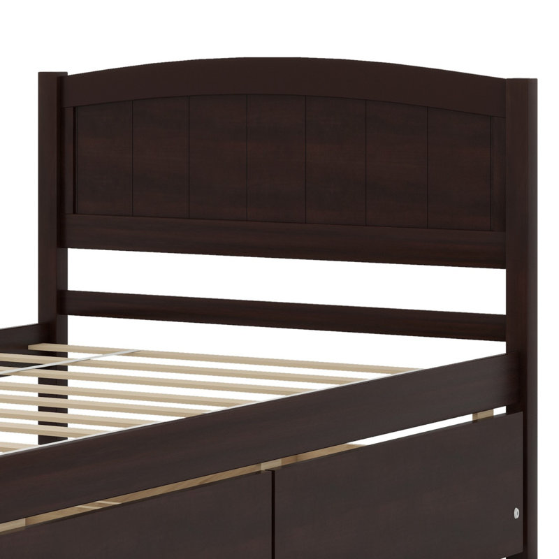 Platform Bed With Drawers, Espresso