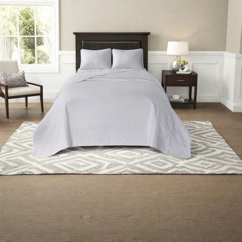 Ensemble de literie réversible en coton de qualité supérieure, style maison de campagne pour très grand lit