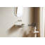 Lavabo en microciment de 18 po Eira, sans armoire, sans robinet, couleur beige-135653572
