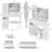 41" Large Size Left Bedside Cabinet Vanity Table+Cushioned Stool Dresser Set,2 AC+2 USB Power Station,Hair Dryer Stand, Extra Large Touch Control LED Mirror,3-color Switch-1008838443