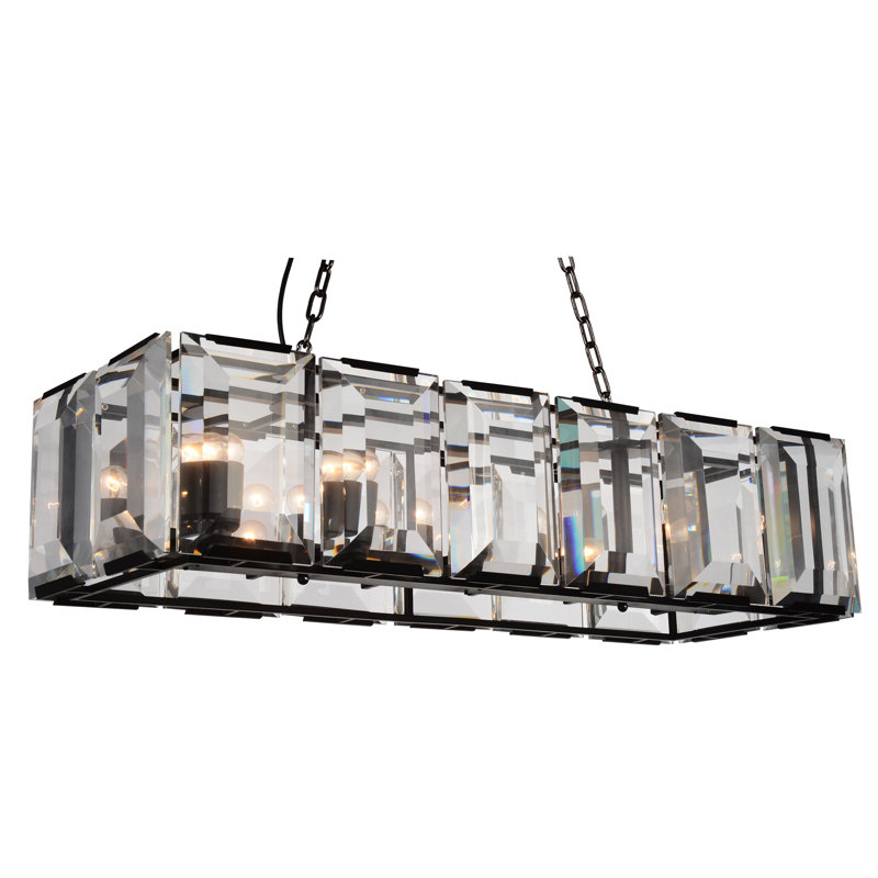 Aviles 12 - Light Satin Black Kitchen Island Pendant