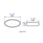 24 po Lavabo de salle de bain blanc Topmount