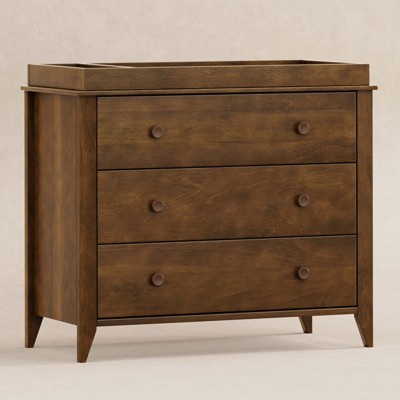 Commode à langer 3 tiroirs Sprout, Noyer naturel