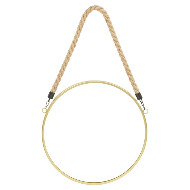 Fernwood Flat Wall Mirror, Gold