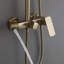 Ensemble de pomme de douche murale à trois fonctions pour salle de bain