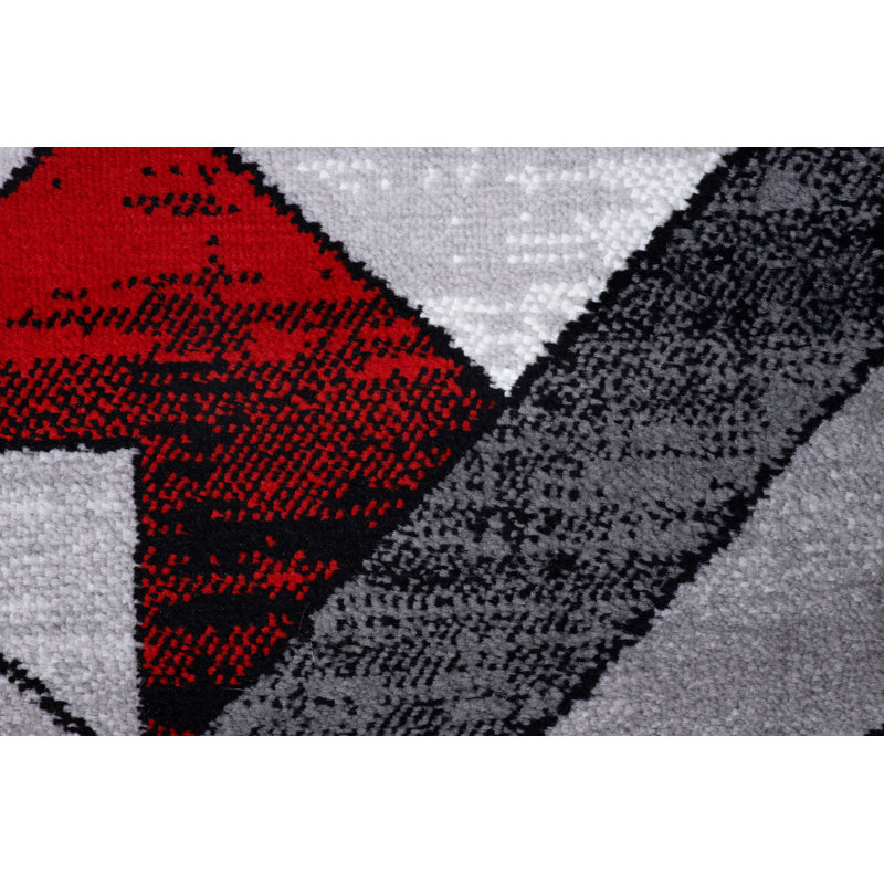 Cassien Dhurrie Red Rug, Rectangle 200 x 290cm