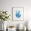 Azure Ocean Herbarium 7' Framed Graphic Art Print on Glass
