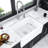 White Ceramic 24" Kitchen Sink - Single Bowl, Heat , Stain & Scratch Protected, Rustproof, Placid Island 24 Inch For , Rust Quiet Storm