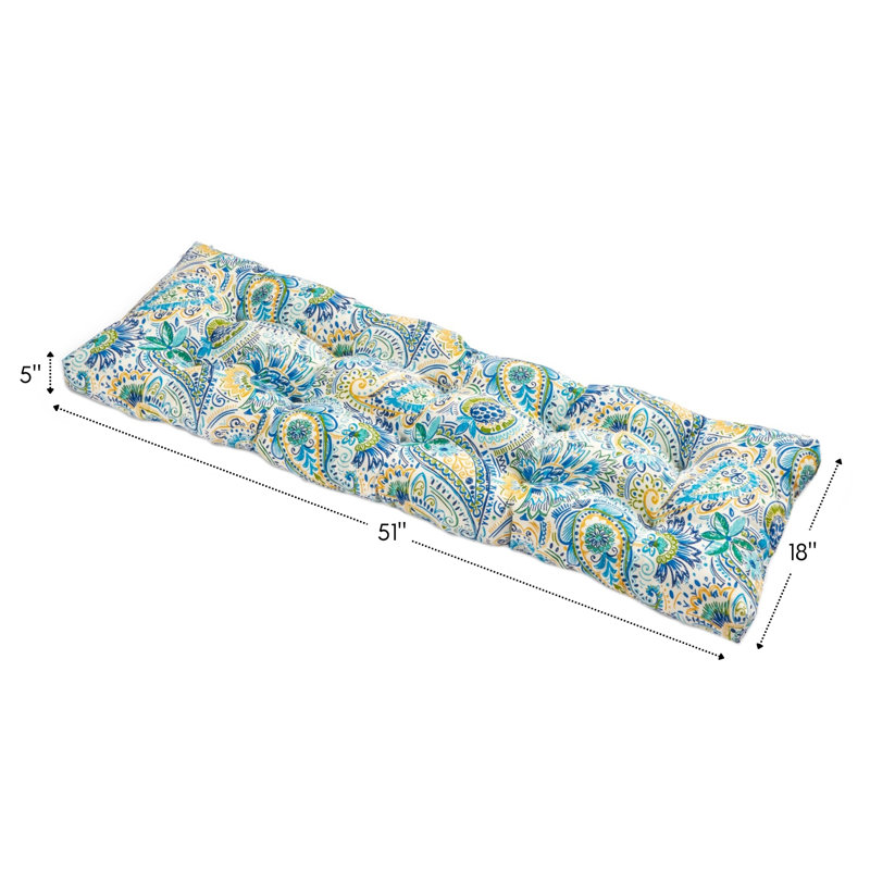 Coussin de banc d'extérieur Shipton, Baltique, 5", L 51 po x P 18 po