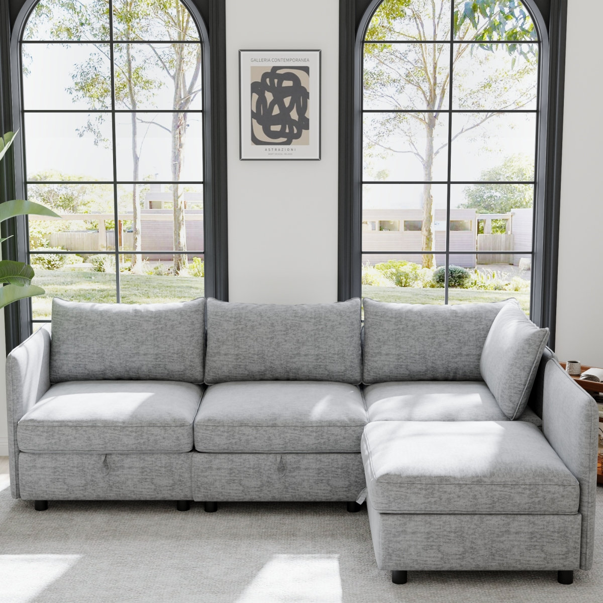 Latitude Run® Modular Sectional Sofa, Convertible Sofa Seat With ...
