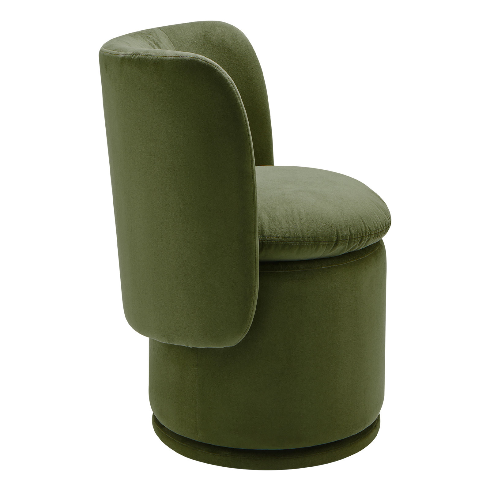 Adrielle Swivel Linen Dining Chair, Bella Forest Performance Velvet