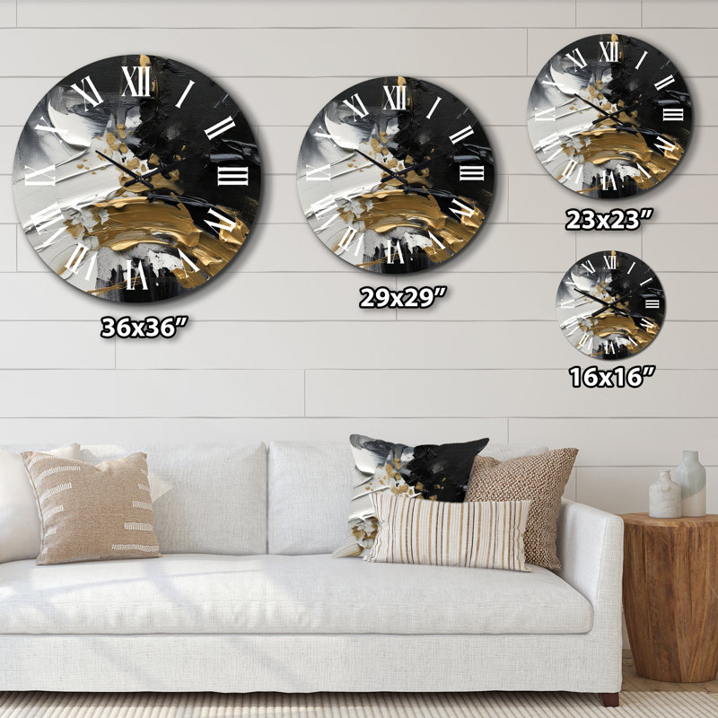 Horloge murale abstraite exquise Darling, Grand