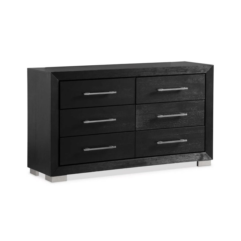 Commode contemporaine Ashbourne, noir