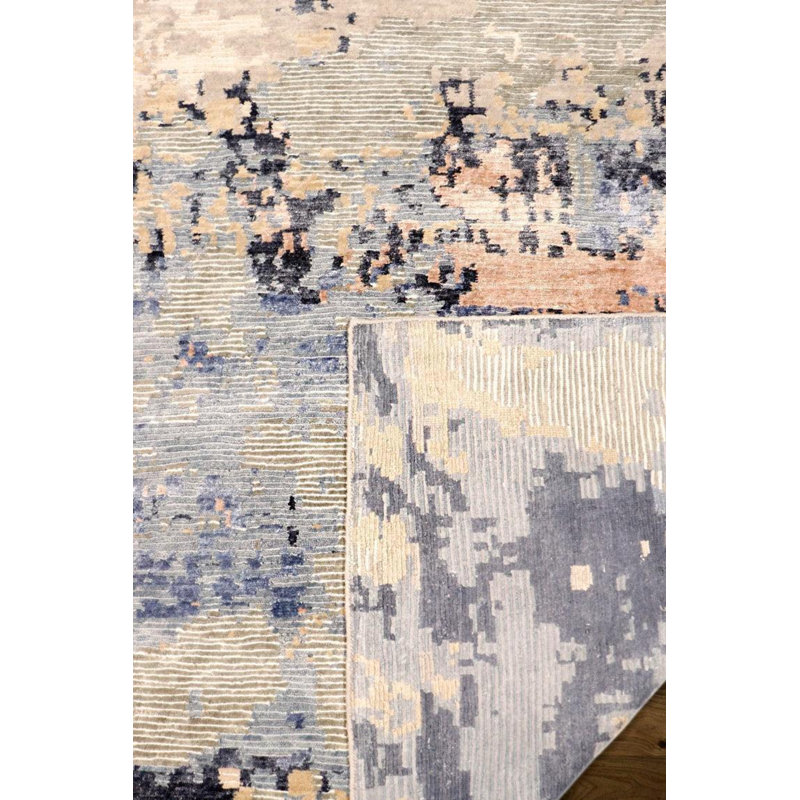 Abstract Area Rug in Beige