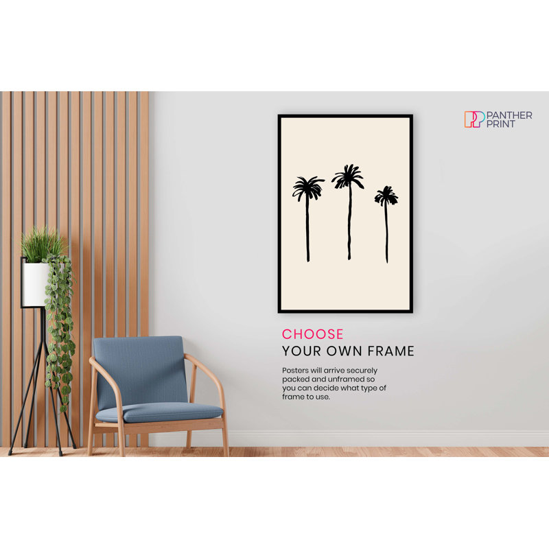 Palm Trees - No Frame Painting, 46cm H x 31cm W